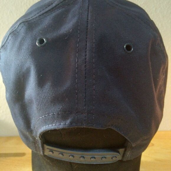 Vintage 90s Steelcase Rainbow Font Logo Snap Back Hat - Picture 5 of 9